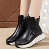 Winter Leather Waterproof Platform Snow Boots for Women Fashion 2025 Novelty Woman Shoes Sale Non Slip Goth New in Plush Ankle