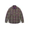 Supreme Quilted Flannel Snap Shirt 'Orange Yellow' Men's SUP-SS24-034