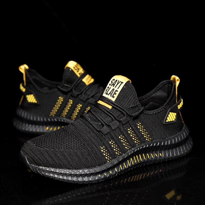 Sneakers for Men Summer Mesh Breathable Running Shoes Lightweight Non-slip Sports Tennis Shoes Large Size Men's Soft Sole Shoes