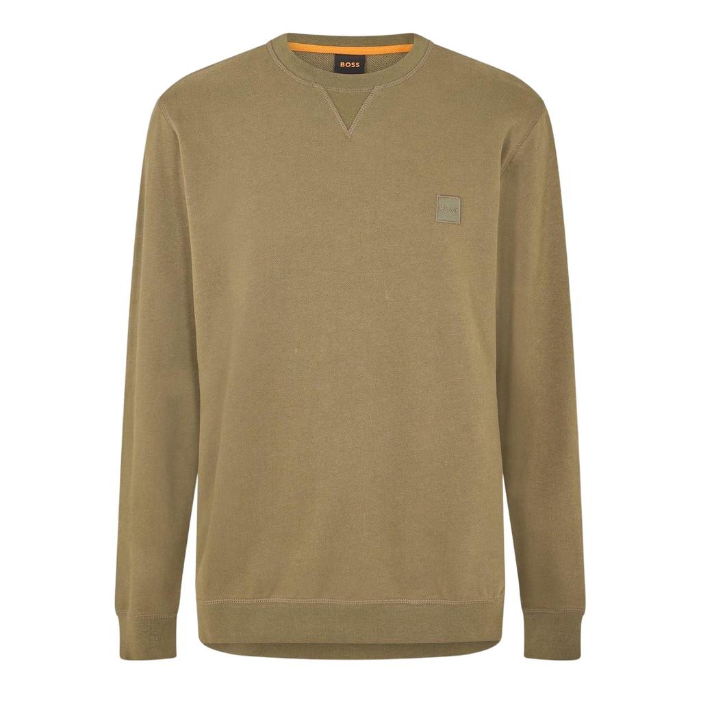 Boss Mens Westart Premium Cotton Crew Neck Sweatshirt