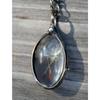 Europe, America, Vintage Dandelion Seed Wishing Oval Time Gem Glass Necklace
