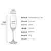 CLITON Crystal Champagne & Wine Glasses Set