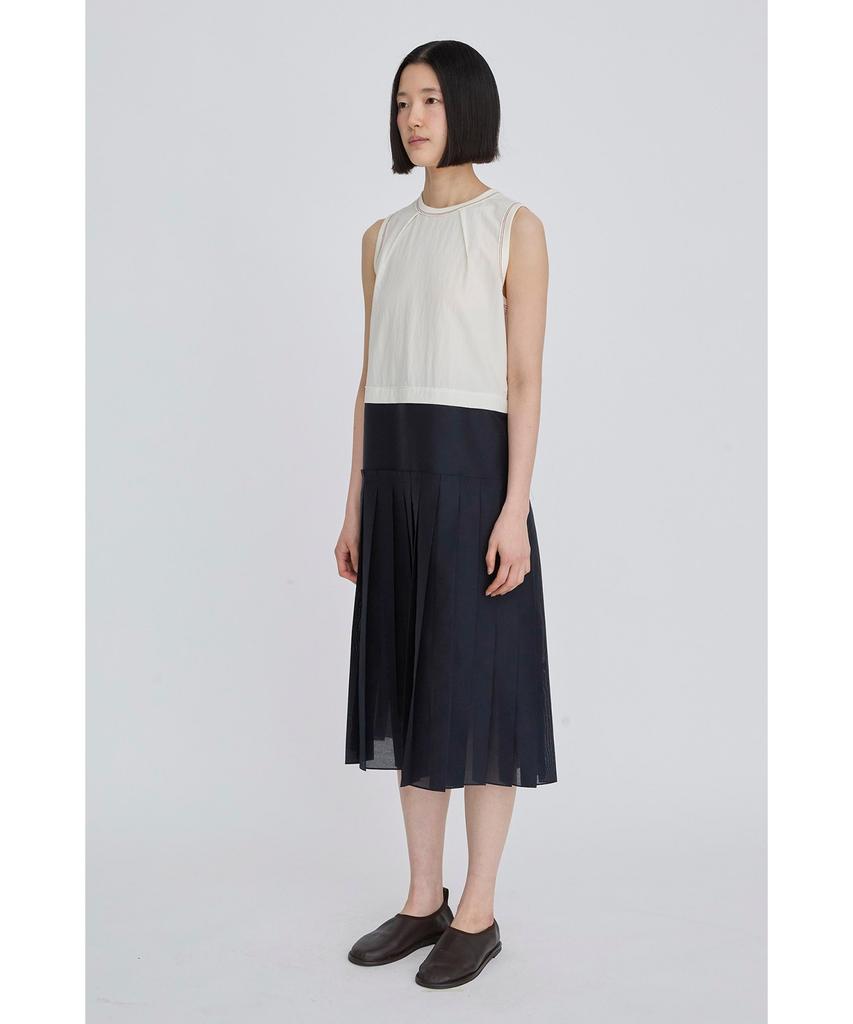 Recorde Sleeveless Pleats Dress Rqdam26544Whx