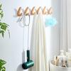 ZNMW Wall Mounted Rubberwood Coat Hook Set