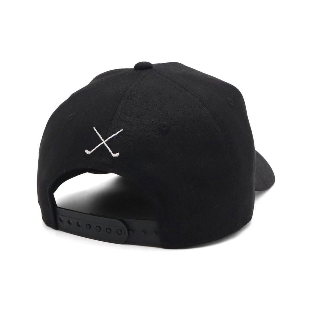 [New Era] New Era Golf Cap 9FORTY A-FrameLong Visor 14711651 NER35G5707 Black FREE Stretch Cotton Washable ONSPOTZ Exclusive Men's Women's Hat 9FORTY