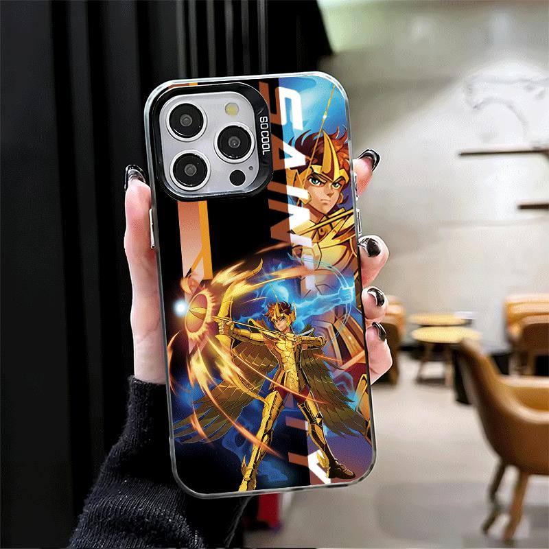 Anime S-Saint S-Seiya Soft Phone Case for iPhone 15 16 17 Pro Max 17Air 16E 14 Plus 13 12 Mini Shockproof Cover Back Shell