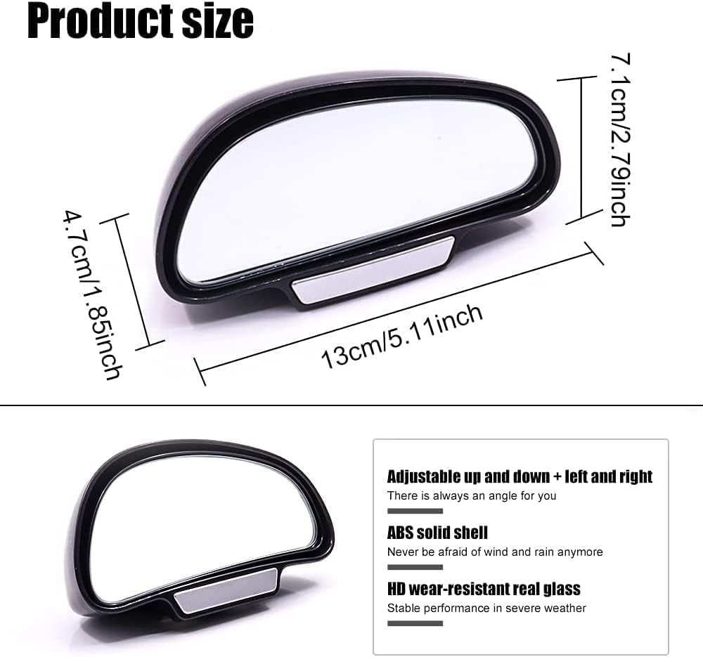 Biqing Auxiliary Mirror, Left Side Mirror, Auxiliary Mirror, Car Blind Spot Elimination, Mirror, Car