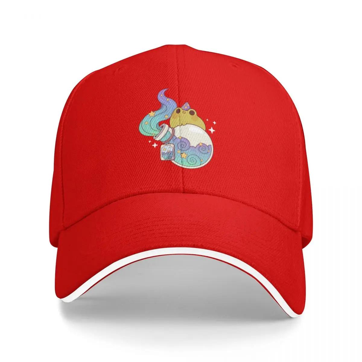 Dreamy water potion with wizard frog Baseball Cap Hat Baseball Cap Snap Back Hat Womens Golf Clothing Unisexs
