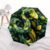 1pc Snake Leaves Automatic Open/Close Umbrella, Portable Folding Umbrella for Travel, Themed Events, It is suitable as a gift for various festivals, O