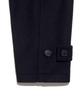 Lee Wool Blend Long Duffle Coat Navy