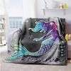 Mermaid54 Customize Your Name Blanket Throw Personalized Blanket Ultra-Soft Suitable for Living Room Livingroom Home Decor Chair