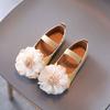 Toddler Baby Big Flower Leather Shoes Princess Girls Casual Flats Cute Party Wedding Dance Dress Shoes Spring Autumn Moccasins