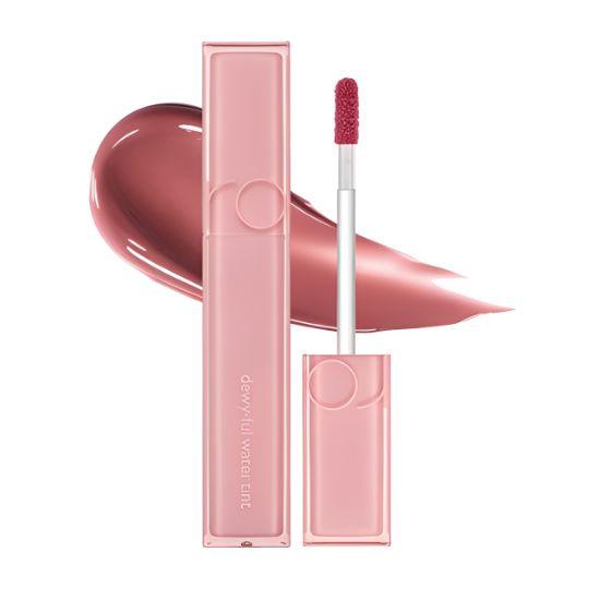 rom&nd Dewyful Water Tint #13 Custard Mauve Glossy Korean Lip Tint Hydrating Dewy Lip Makeup