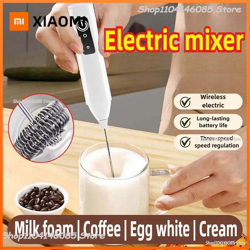Xiaomi Montalatte Elettrico Senza Fili Tipo-C Frullatore Portatile Mini Macchina da Caffè in Acciaio Inossidabile Frusta Sbattitore per Caffè Cappuccino Panna