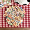Kawaii Japanisch Vintage Showa Stil Stickerbuch Niedliches Journal Scrapbook Deko Material Handyhülle Schreibwaren DIY Aufkleber