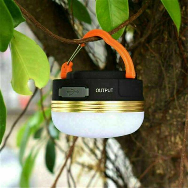Portable Outdoor Led Camping Lantern Dimmable Emergency  Lamp Usb Rechargeable Light