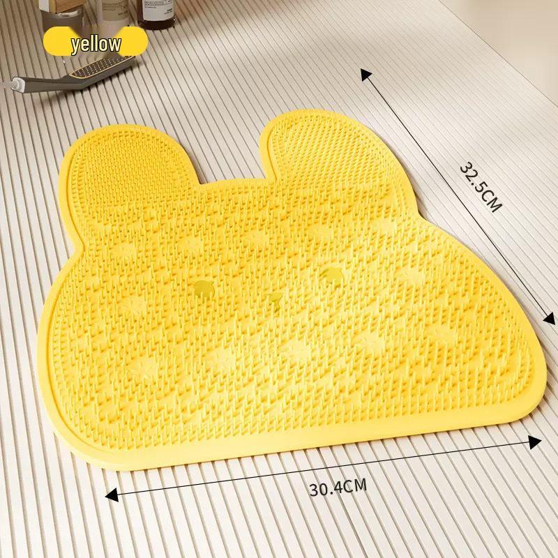 Shower Foot Scrubber Mat with Suction Cups - Lazy Person's Foot Brush and Back Massager