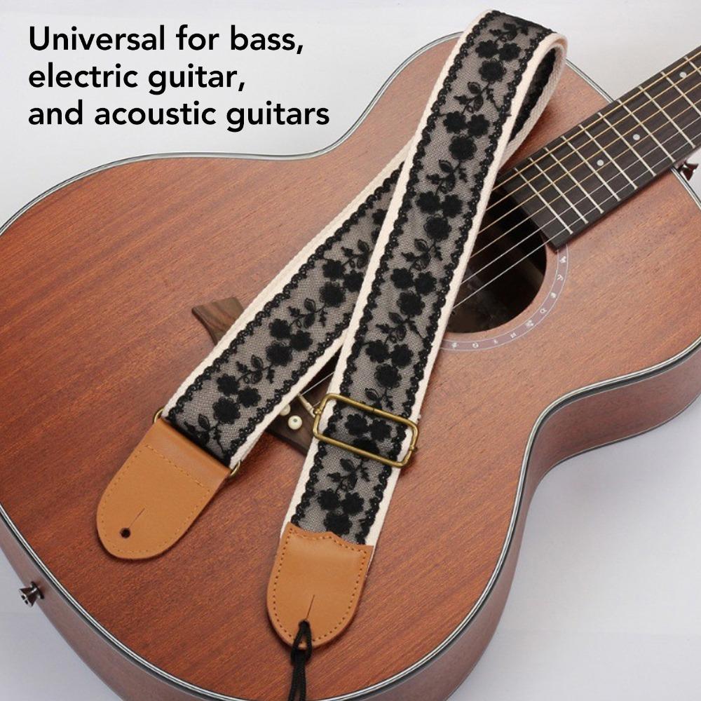 Adjustable Length Adjustable Guitar Strap Lace Design Lace Guitar Strap Guitar Strap For Guitar