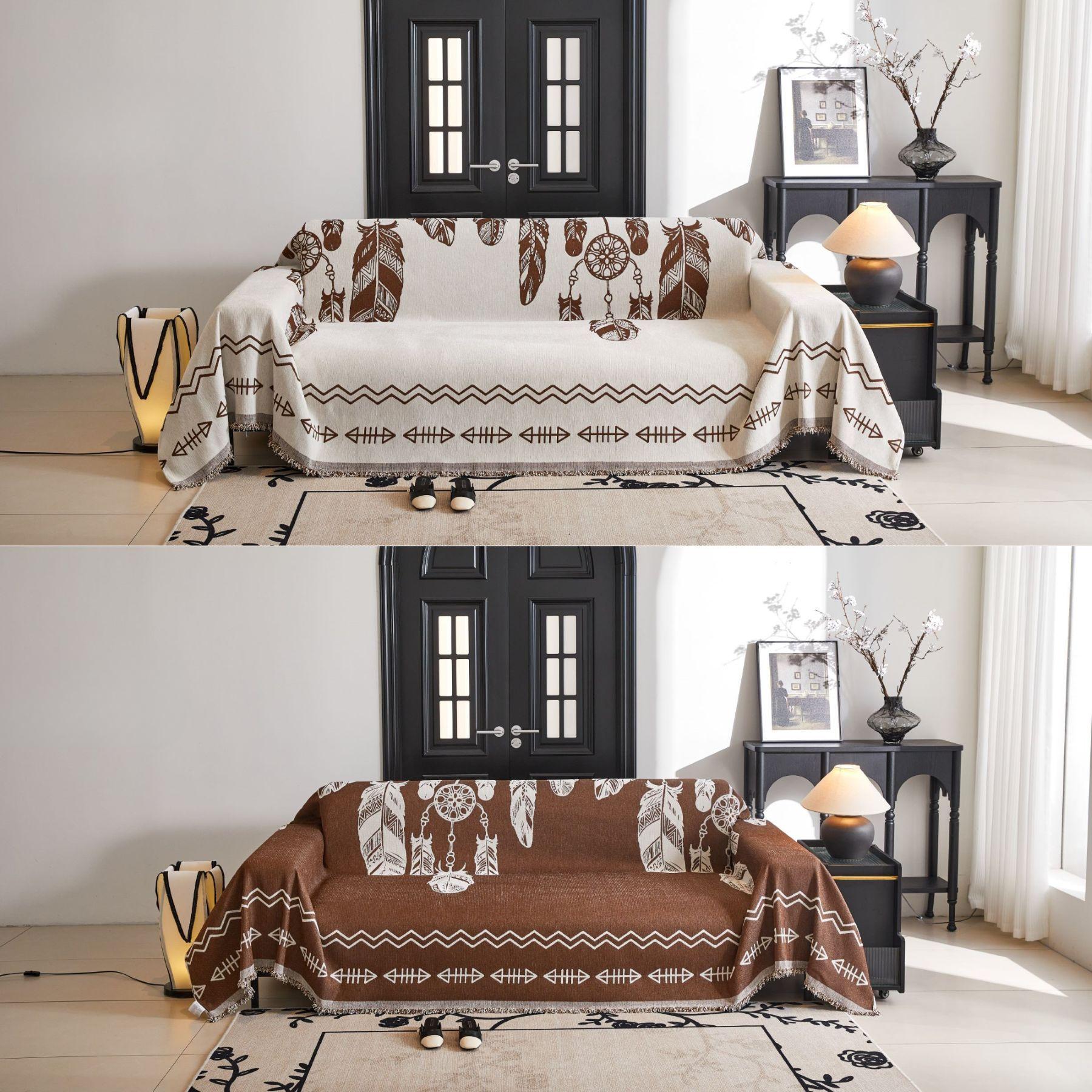 

Чехол для дивана Four Seasons Universal Anti-Scratching Seanille Sofa Towels Full Cover Fabric Double Sideless Non-Slip Sofa Cover 180*130