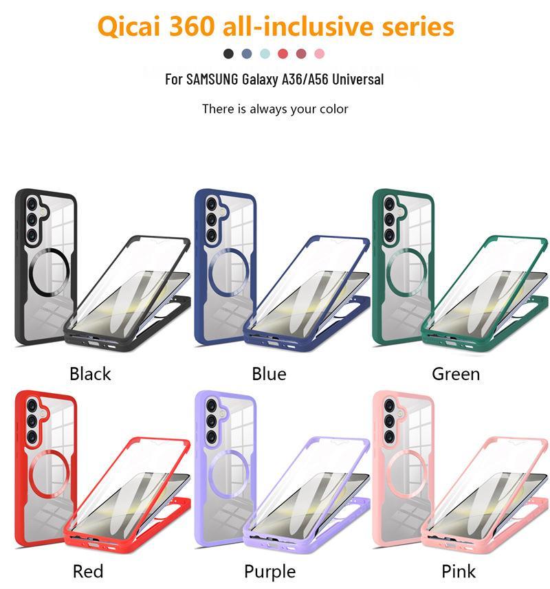 Magnetic Adsorption Transparent Case for Samsung S26/S25FE/S22/S24/S23 Ultra/A17/A16A - Full Coverage