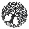Tree of Life Wall Plaque 11.8 Inch Metal Wall Hanging Decor Garden Art Sculpture for Bathroom