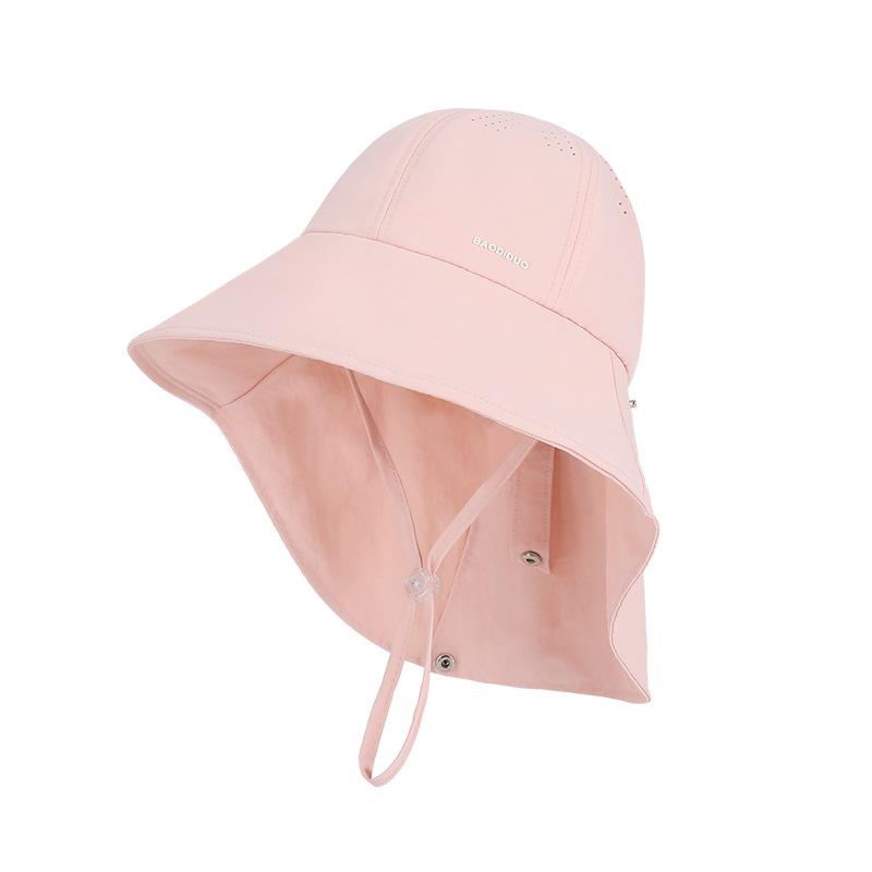 Summer Outdoor Large-Brim Sunshade Hat Women's Quick-Drying Waterproof Shawl Neck Protection Basin Breathable Fisherman Hat