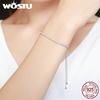 WOSTU Bracelet en argent Sterling 925 véritable pour femmes, chaîne à brins scintillants, meilleure vente