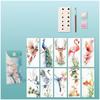 10 sheets/set watercolor bookmark painting set DIY watercolor paper handmade portable coloring bookmark, holiday party gift