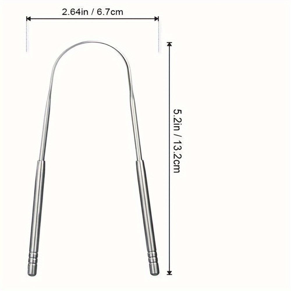 U-Shaped Tongue Scraper. Removes Tongue Coating Stains, Portable Design for Men & Women.