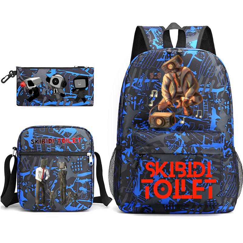New toilet man spoof primary school backpack
