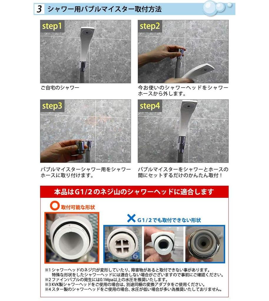 Fuji Keiki Bubble Meister Ultra Fine Bubble Generator for Shower Washing Machine Bubble Generator Set of 2 &