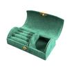 Bead Velvet Arch Face Jewelry Box Solid Color Partitions Portable Rings Storage Case Space Saving Protective