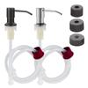 Stainless Steel Soap Dispenser Extension Tube Kit Kitchen Sink Liquid Soap Dispenser Bathroom Detergent Hand Press Pumps