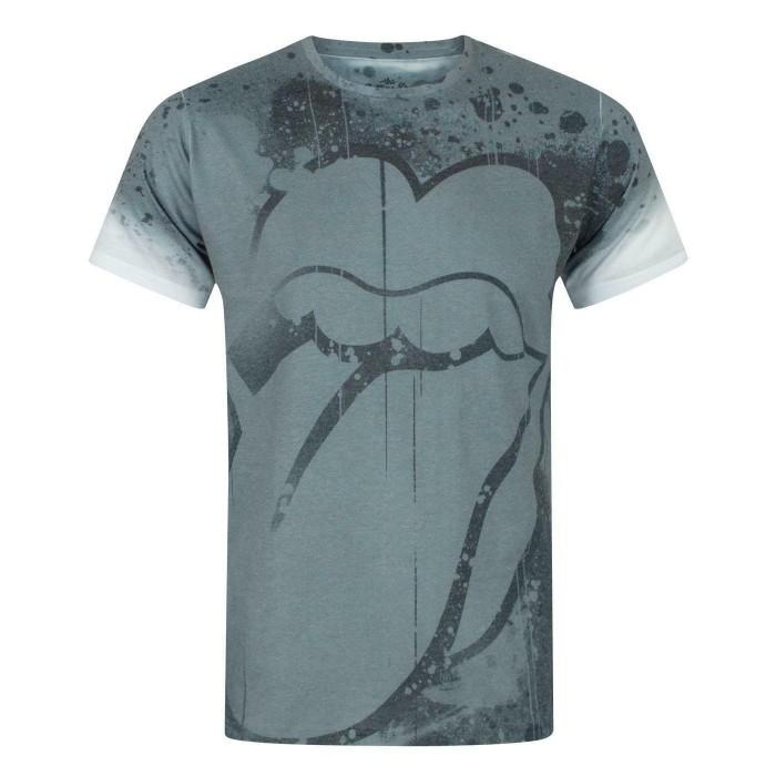The Rolling Stones Mens Tongue Sublimated T-Shirt S blanc