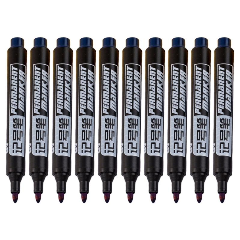 

10 шт. маслянистые нестираемые водонепроницаемые маркеры, ручка-кисть, маркеры на основе эскизов, ручки для рисования, товары для творчества, дизайнерская ручка для рисования синий