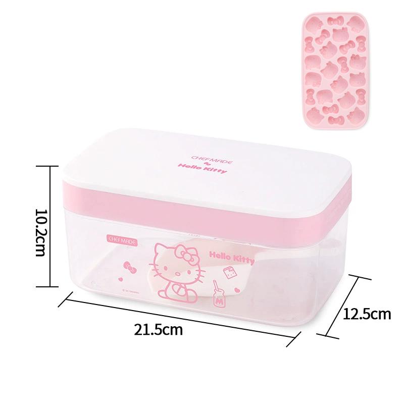 

Ice Grid PP Silicone Mold Cartoon Hellokitty Biscuit Dessert Mold Handmade Diy Tool Drip Glue Mold Ice Storage Box