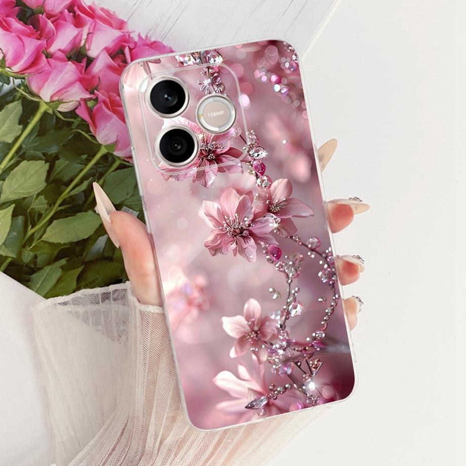 Flower Cartoon Fashion Design Phone Case For Honor 600 Lite Honor 500 Smart Honor600 Funda Soft Silicone Shockproof Back Cover