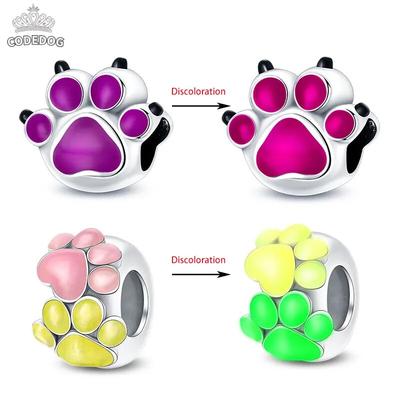 Two Pieces Copperplated Colorchanging Cute Claw Do It Yourself Bead Compatible With 3MM Snake Bone Bracelets Charm Women Jewellery Birthday Gift New