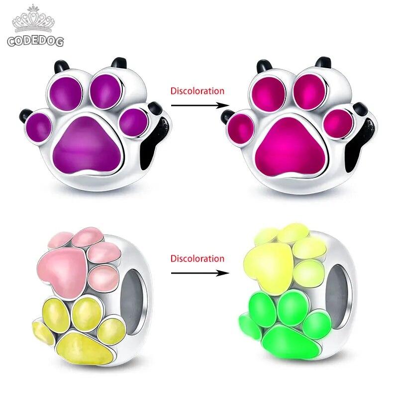 Two Pieces Copperplated Colorchanging Cute Claw Do It Yourself Bead Compatible With 3MM Snake Bone Bracelets Charm Women Jewellery Birthday Gift New