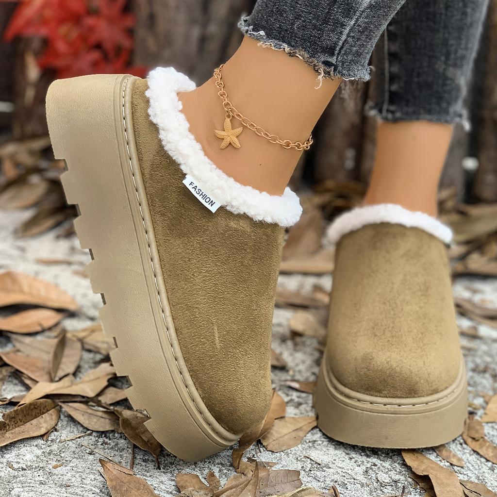 Fashion 2025 New Women Platform Boots Comfortable Luxury Fashion Ankle Boots Women Casual Thickened Fluff Shoes Woman Zapatos De Mujer