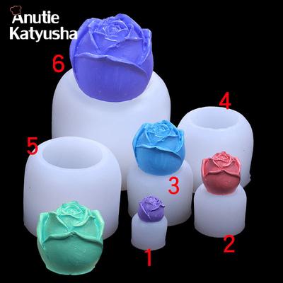 3D Rose Mousse Bar Ice Cube Ice Tray Decoration Silicone Mold DIY Handmade Soap