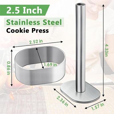 Stainless Steel Pulburon Molder With Pusher Cake Decorating Tools Diy Cake Mousse Pastry Ring Mold Cooking Rings Baking Tools