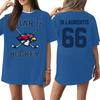 Women's Casual Short Sleeve T-Shirt Letter Print Loose Fit Crew Neck Lightweight Soft Fabric Comfortable Daily Wear Top