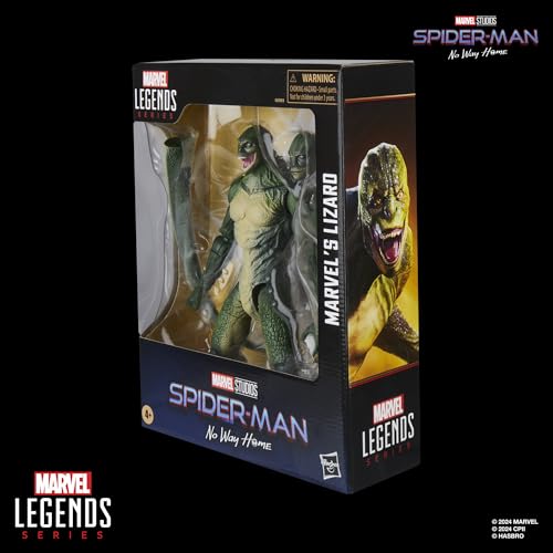 Hasbro Marvel Legends Series Lizard, Spider-Man: No Way Home Deluxe Collectible 7.5-inch Action Figure G0593, Authentic