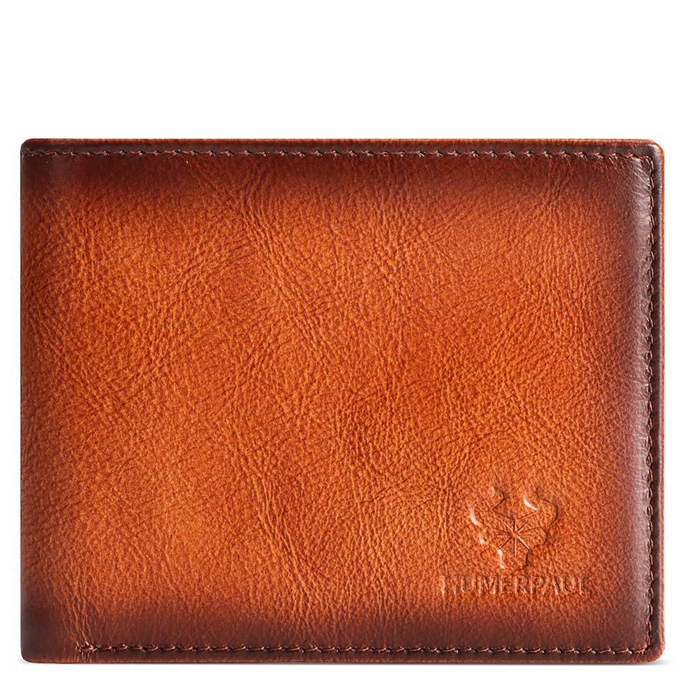 HUMERPAUL Men Wallet Leather Wallet Slim Card Case