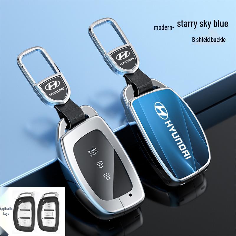 Hyundai Tucson Palisade IONIQ Nexo L Key Case Snap Button Shell