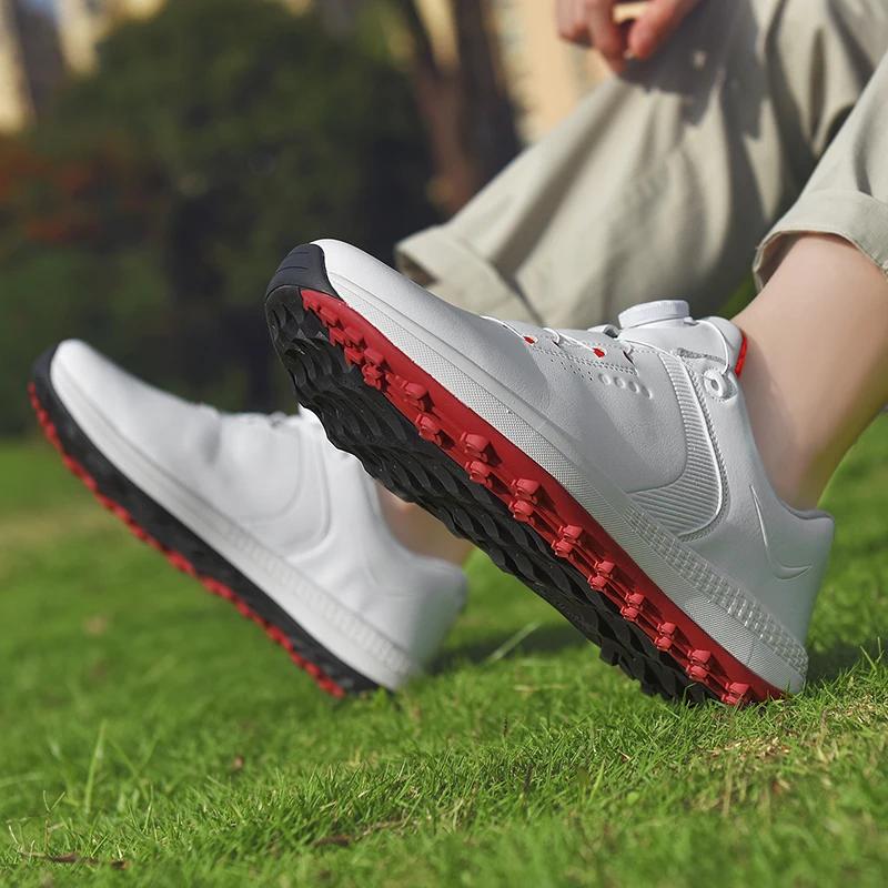 Nové golfové boty Pánské lehké golfové oblečení pro muže Pohodlné golfové boty Protiskluzová vycházková obuv