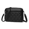 [To All Genie] Quilted Shoulder Bag, Heart-Shaped Quilting, Small, Large Storage, Pochette, Crossbody, PU Leather, Heart Embroidery, Compact,
