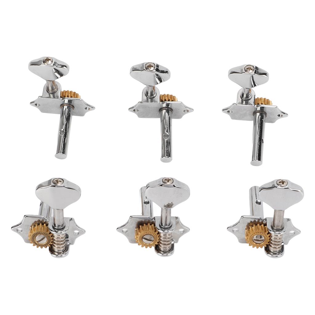 6Pcs Guitar String Tuning Peg Metal Open Tuner Key Machine Head Set Kit for Acoustic Electric
