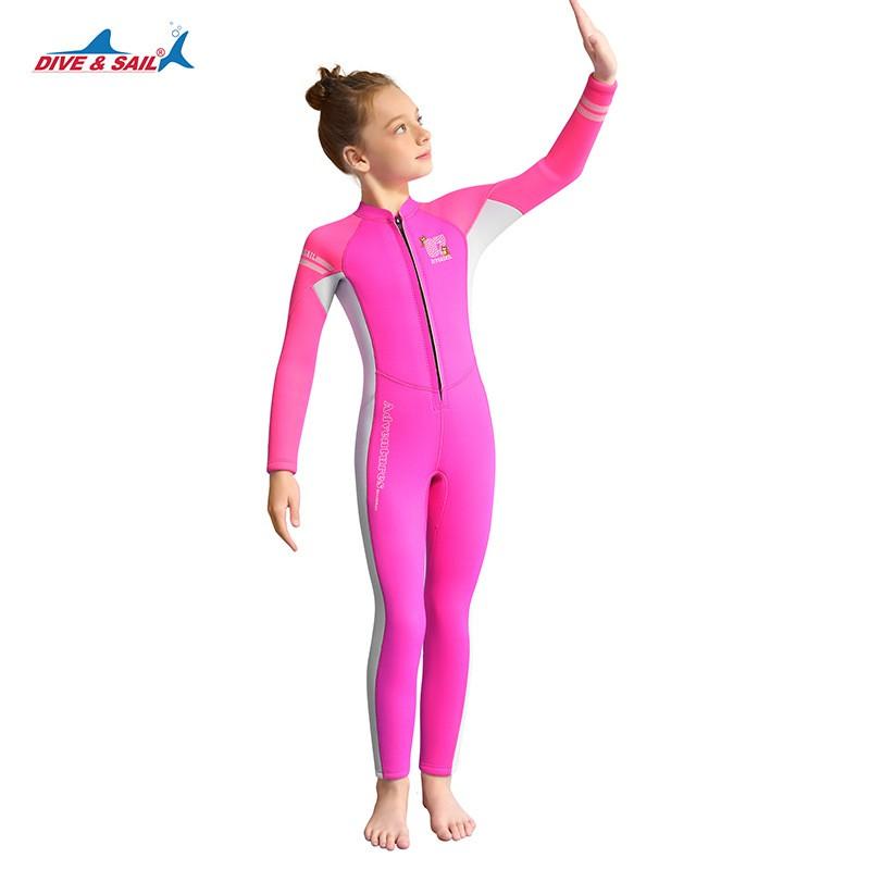 Children's Diving Suit 2.5MM One-piece Women's Thickened To Keep Warm Snorkeling Surfing Jellyfish Swimsuit